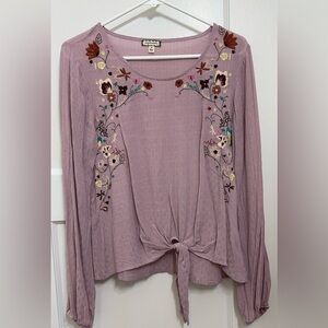 Eyeshadow brand pullover top. Mauve in color. Size Medium.